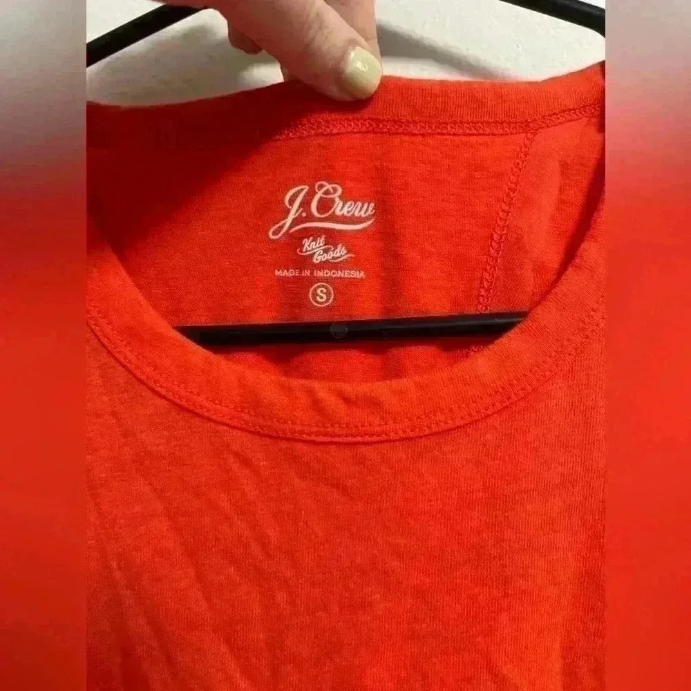 J. Crew - Women’s Open‎ Back/Knotted Sleeveless Orange/Red Top - Size Small